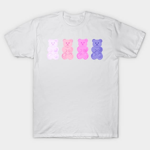 Gummy Bear - pink colors T-Shirt by Aurealis